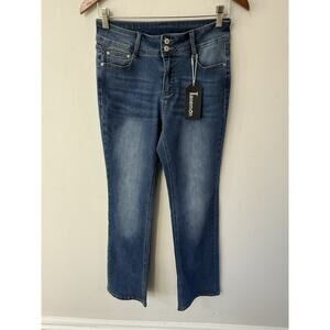 Tallemon Jeans Womens Size 6/36L Med Wash Straight Cotton Blend Casual New